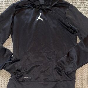 Black Hoodie with White Jordan Logo